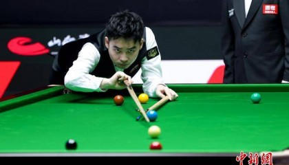 斯诺克中国公开赛：斯佳辉零封对手晋级 常冰玉翻盘未果