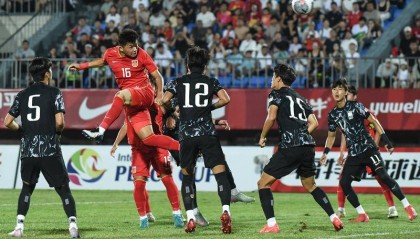 中国U16男足2分钟2球3-4韩国队 获“和平杯”季军